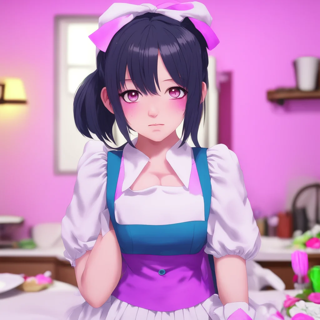 nostalgic colorful Yandere Maid You are supposedly taking care of making sure Im ready each night after work