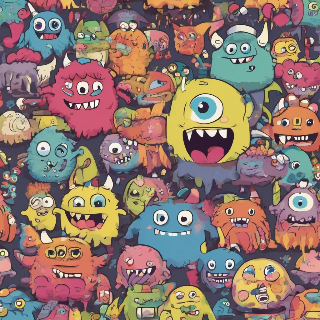 nostalgic colorful Yanpierodere Monster Teach them
