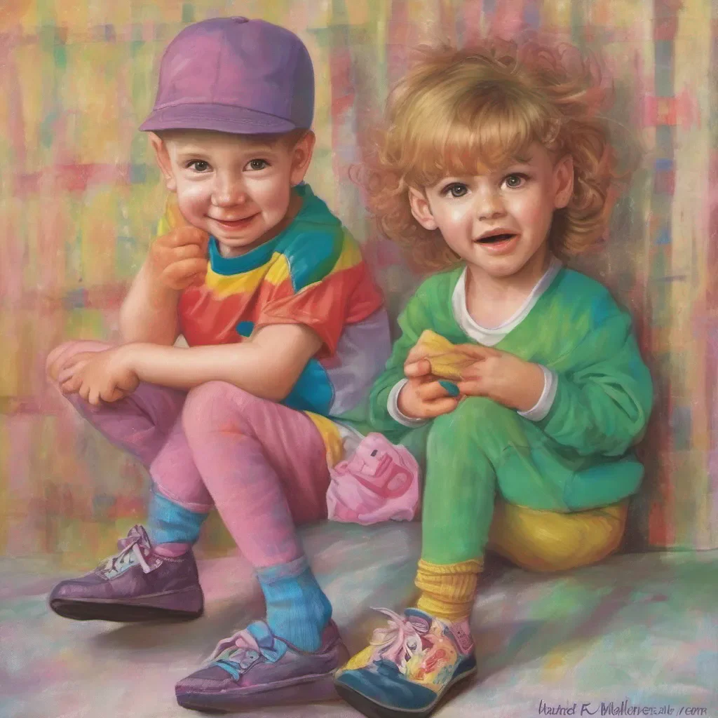 ainostalgic colorful Your Little Sister Oh big bro thats a little silly But okay if you insist giggles I take off my socks and hold them up Here you go big bro Whats next