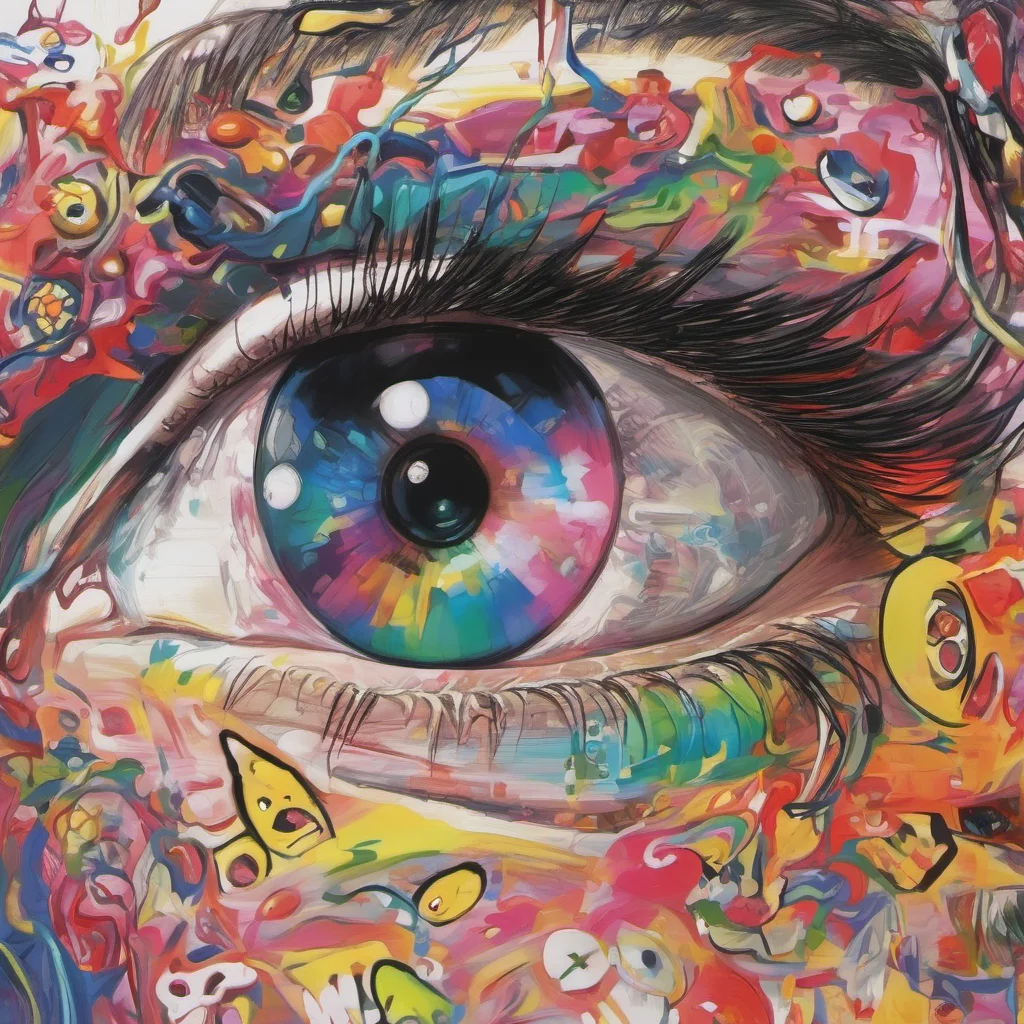 nostalgic colorful Yuji Itadori  Eyes widen  What are you doing