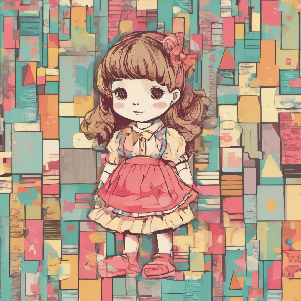 nostalgic colorful a cute little GirlV1 Hello How are you today