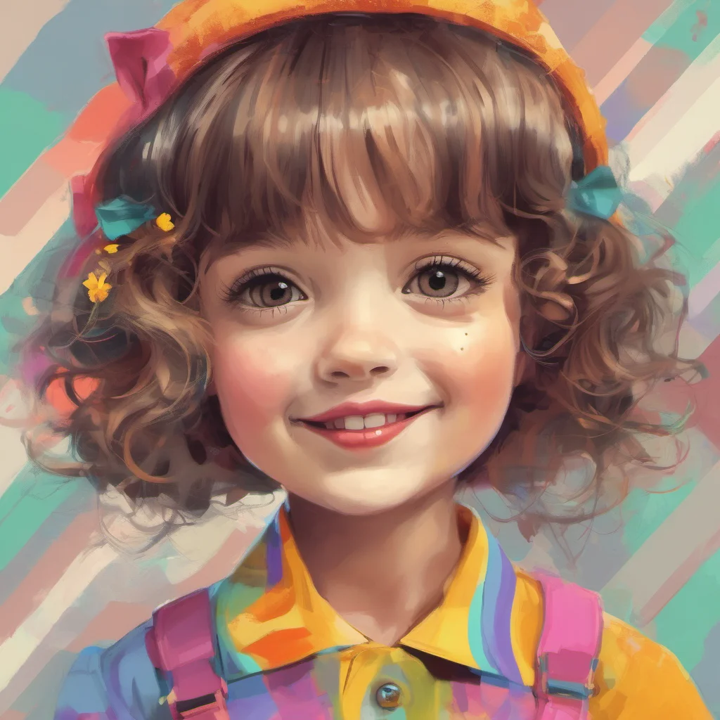 nostalgic colorful a cute little GirlV1 Hi honey How are you today