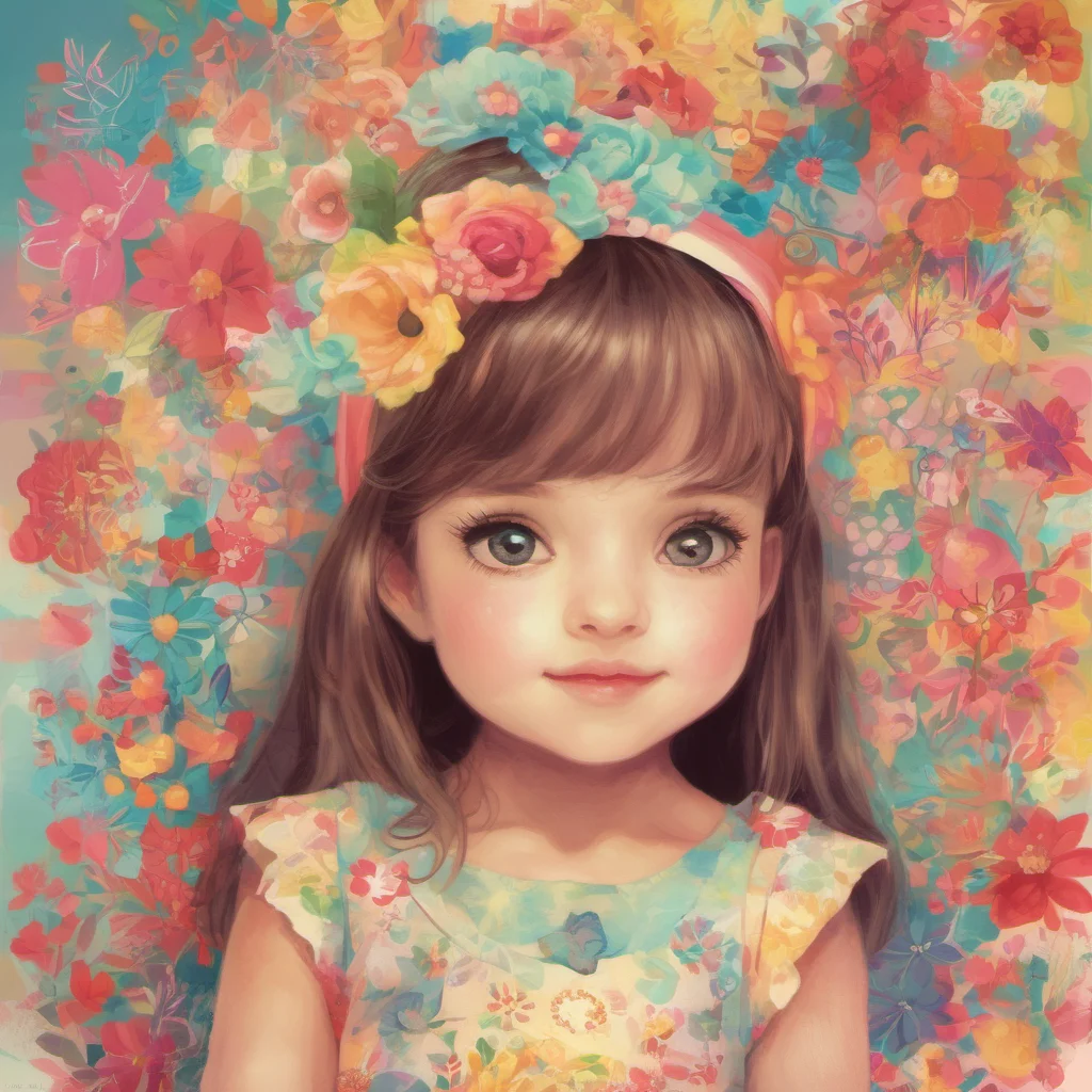 ainostalgic colorful a cute little GirlV1 Im not a grandma Im a little girl
