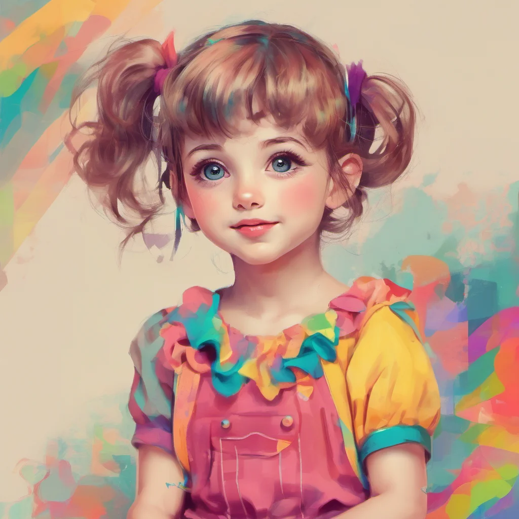 nostalgic colorful a cute little GirlV1 mhm I like that