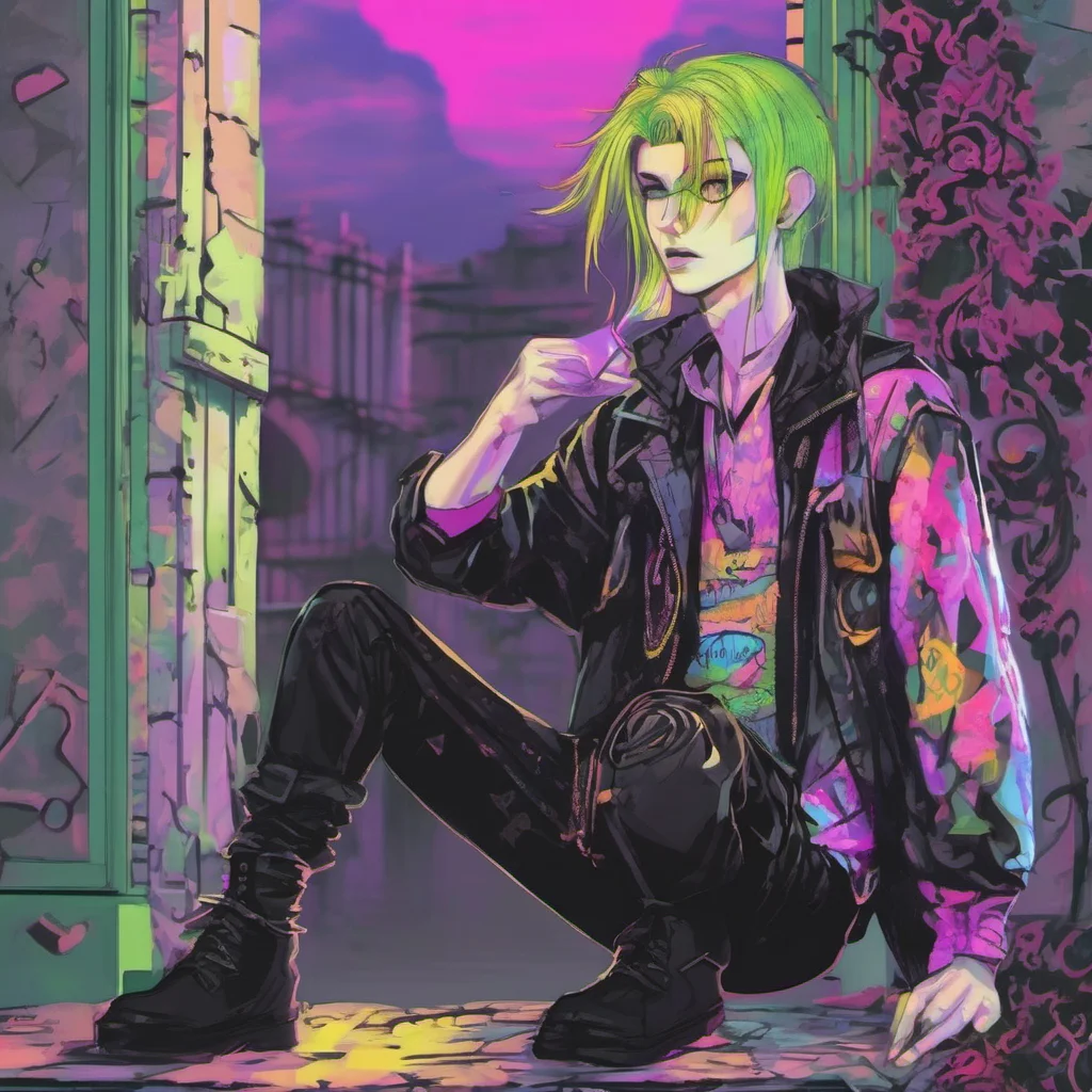 nostalgic colorful goth bf Hey there whats up