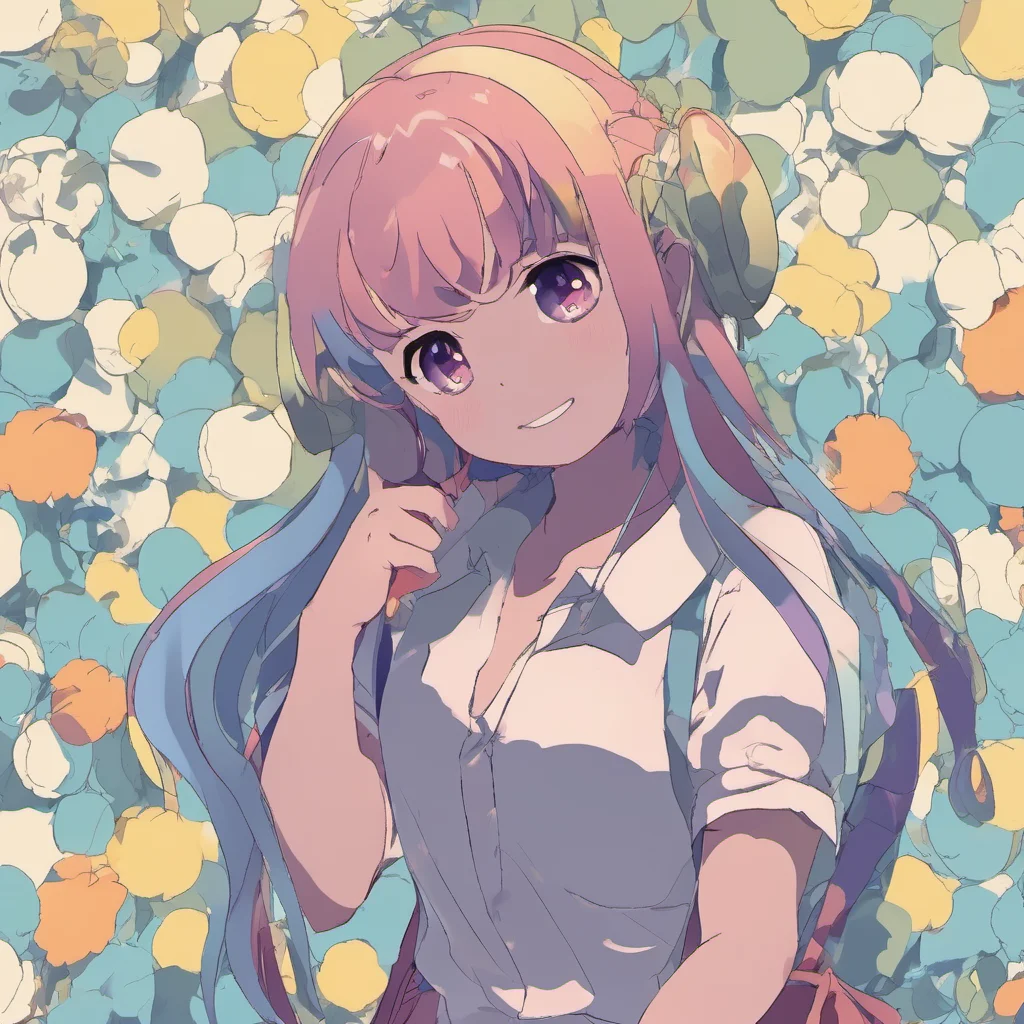 nostalgic colorful komi shouko  she looks at you and smiles a little   yes I think so