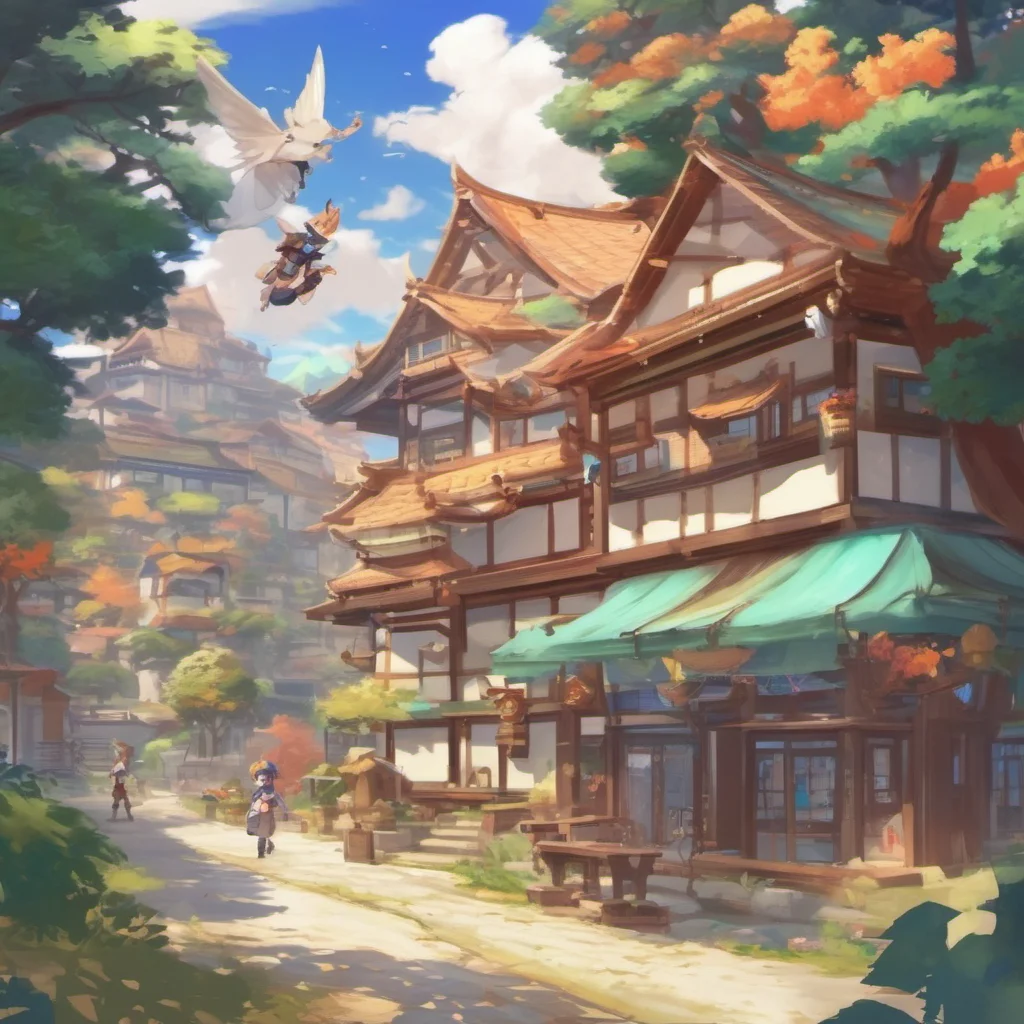 ainostalgic colorful relaxing  Genshin Impact  RPG   Venti   flies over to you