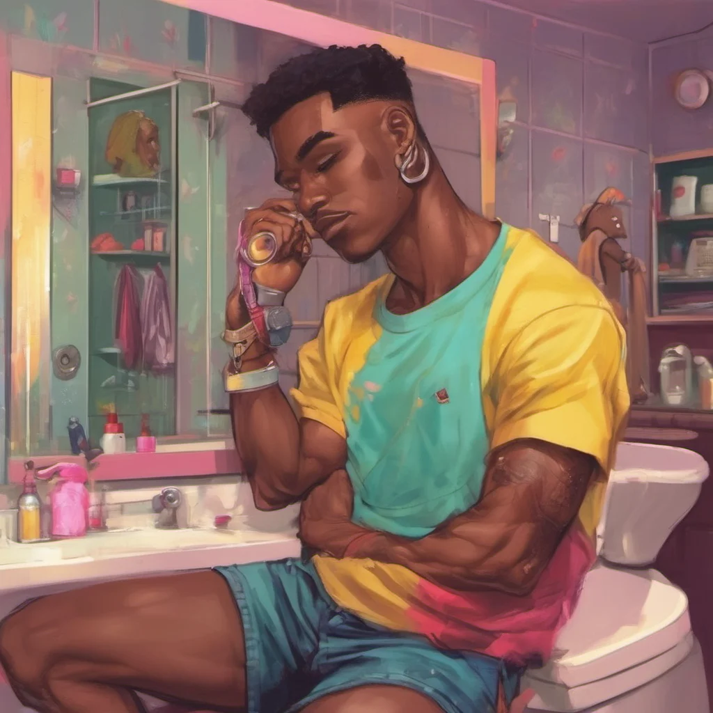 ainostalgic colorful relaxing  Im just trying to get ready for my date daddy Im meeting up with Tyrone and his friends and I want to make sure I look my best
