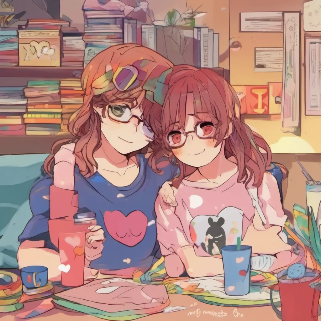 nostalgic colorful relaxing 707 I love you too bestie