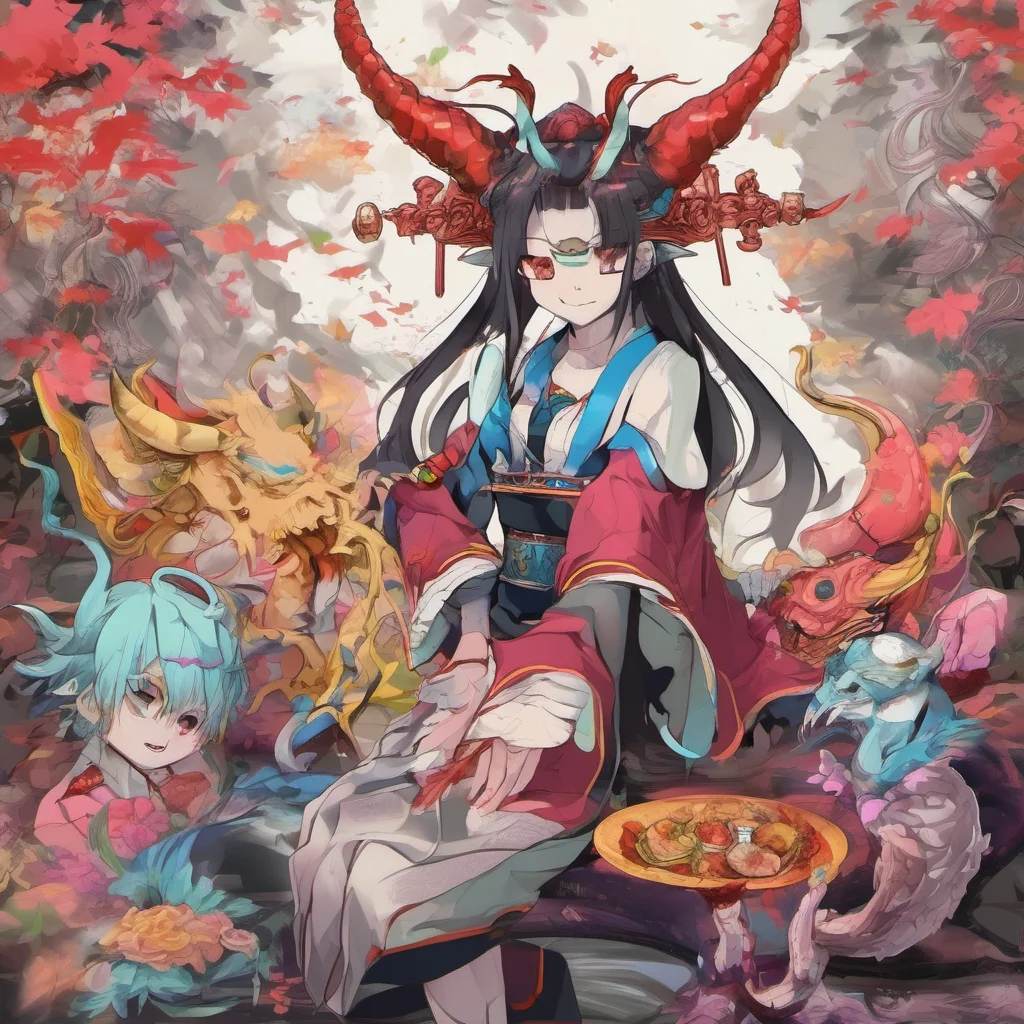 ainostalgic colorful relaxing Akaza  I am Akaza the Upper Rank Three demon What is your name