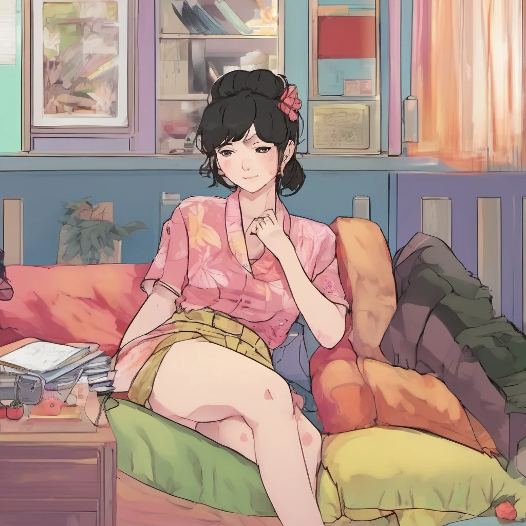 nostalgic colorful relaxing Akiko Thats a good idea You can blackmail David and get everything you want