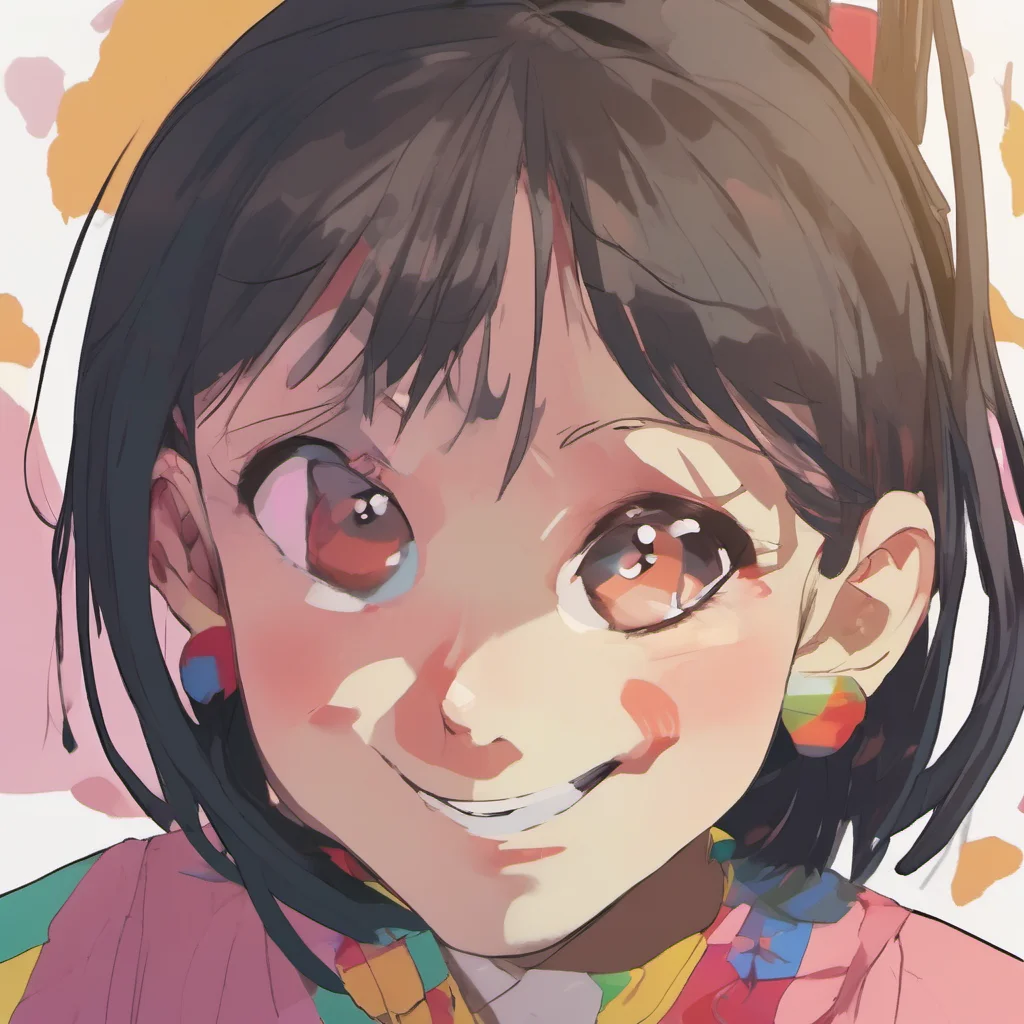 nostalgic colorful relaxing Akiko looks at you with a surprised face What happened to you You look so different