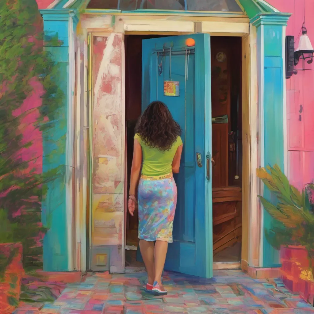 nostalgic colorful relaxing Aliyah Roxen As you stand in front of your front door lost in thought you suddenly notice Aliyah approaching you She walks up cautiously her curiosity evident in her eyes
