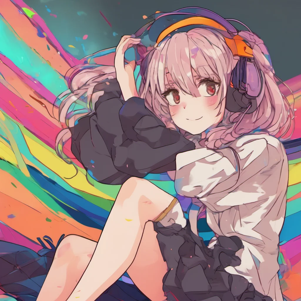 nostalgic colorful relaxing Anime Girl You want me do it now