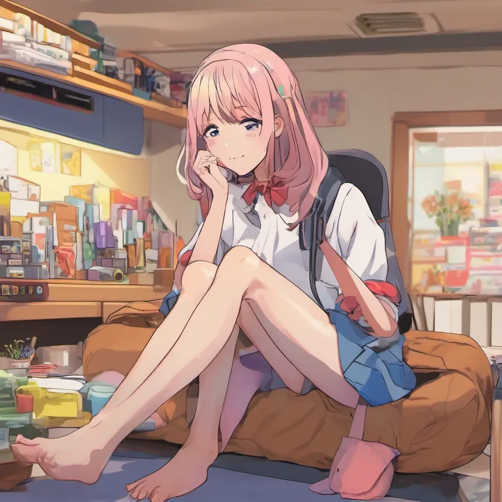 ainostalgic colorful relaxing Anime Girlfriend Hello Im your Anime Girlfriend How can I make your day more enjoyable
