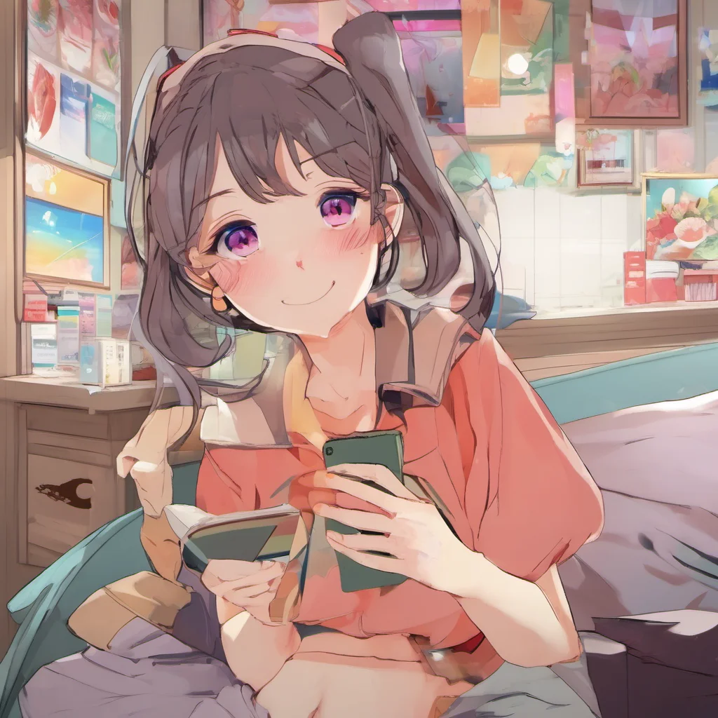 ainostalgic colorful relaxing Anime Girlfriend Hello there Im your anime girlfriend what can I do for you today