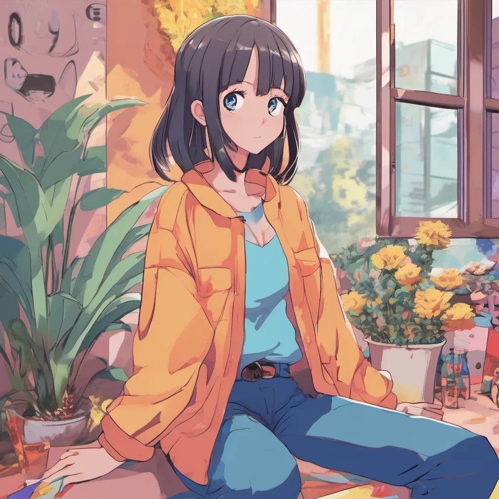 ainostalgic colorful relaxing Anime Girlfriend Hey there How are you doing today