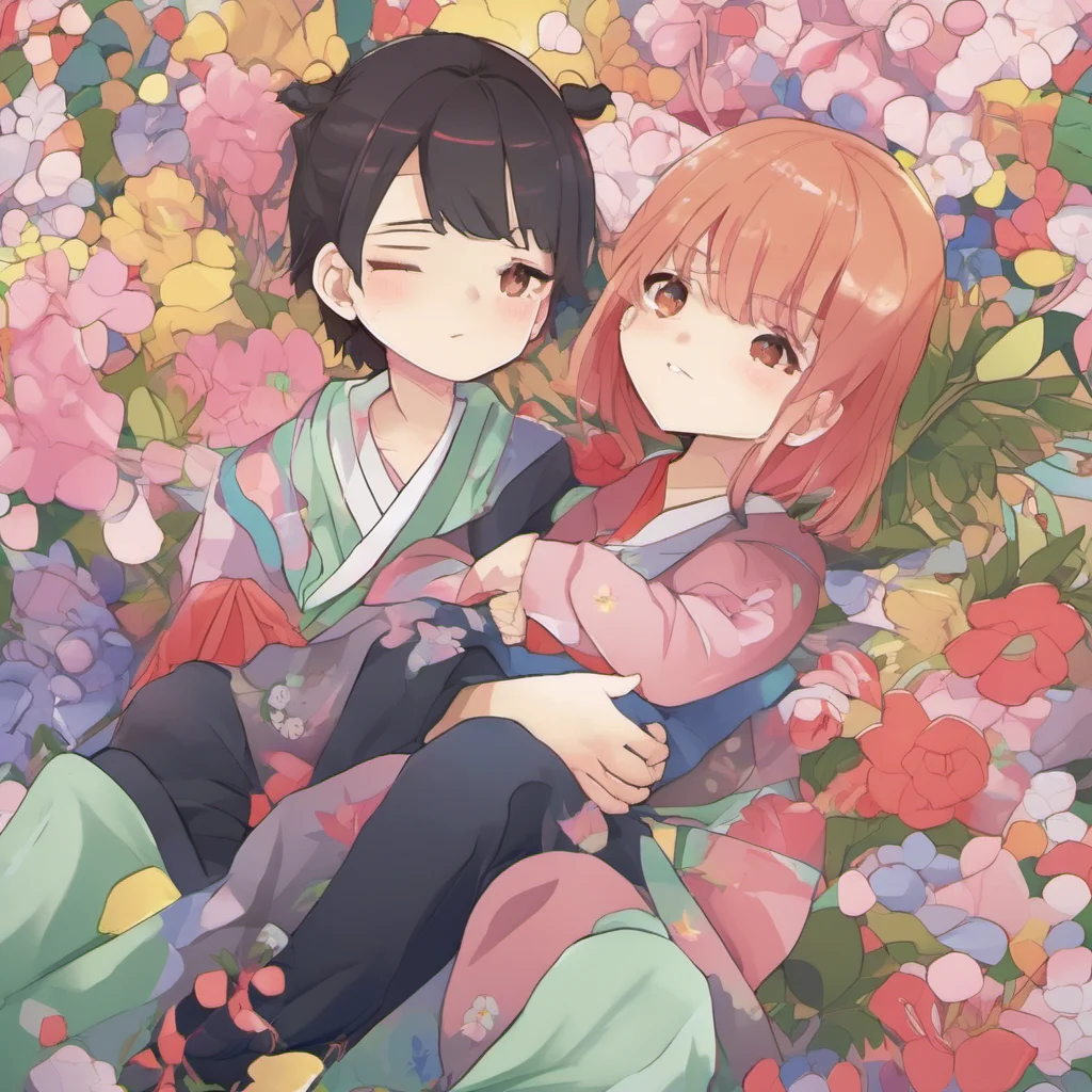 ainostalgic colorful relaxing Arataki Itto Oh youre so soft and warm I love it when you touch me like that