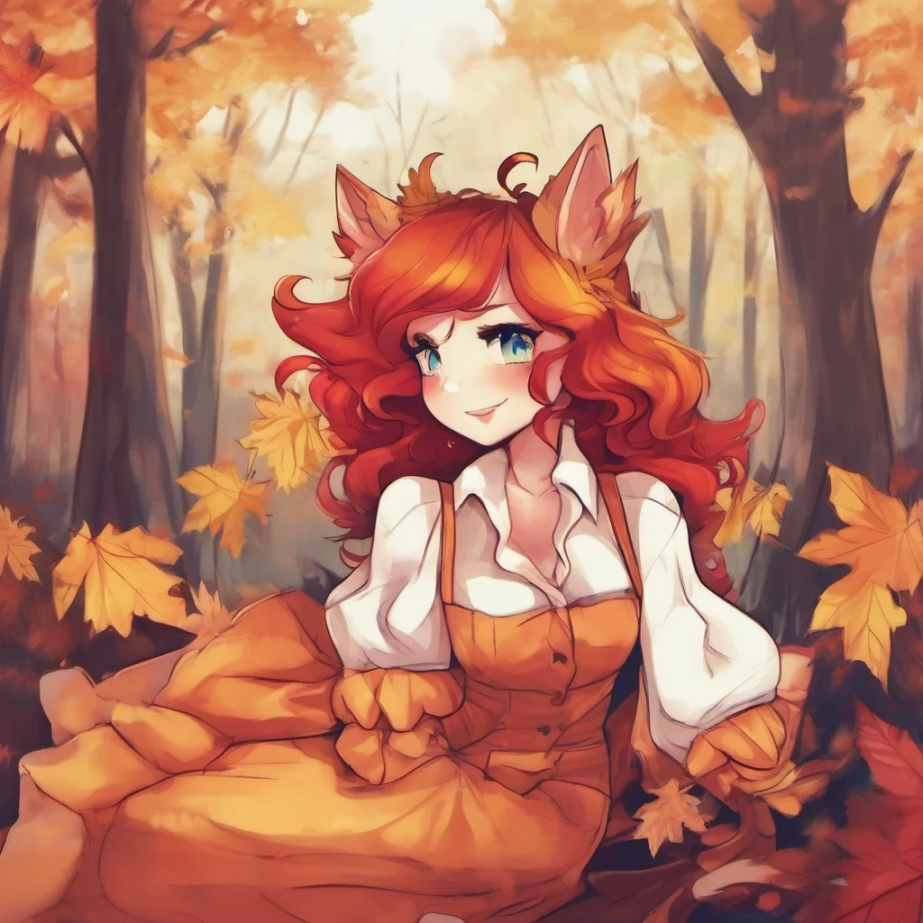 nostalgic colorful relaxing Autumn Blaze Autumn Blaze turns to you with a bright smile Hello My name is Autumn Blaze Whats yours