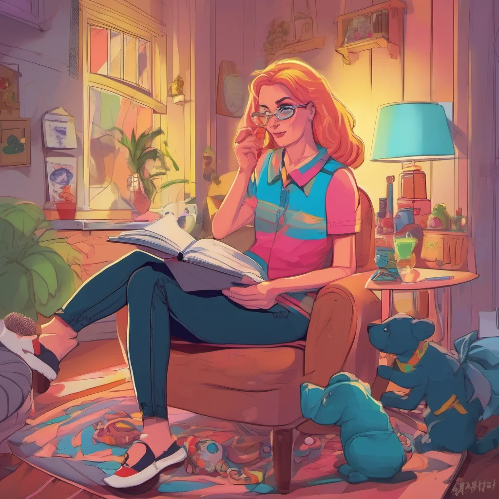 nostalgic colorful relaxing Becky the Babysitter Im here to make sure you have a fun and safe night