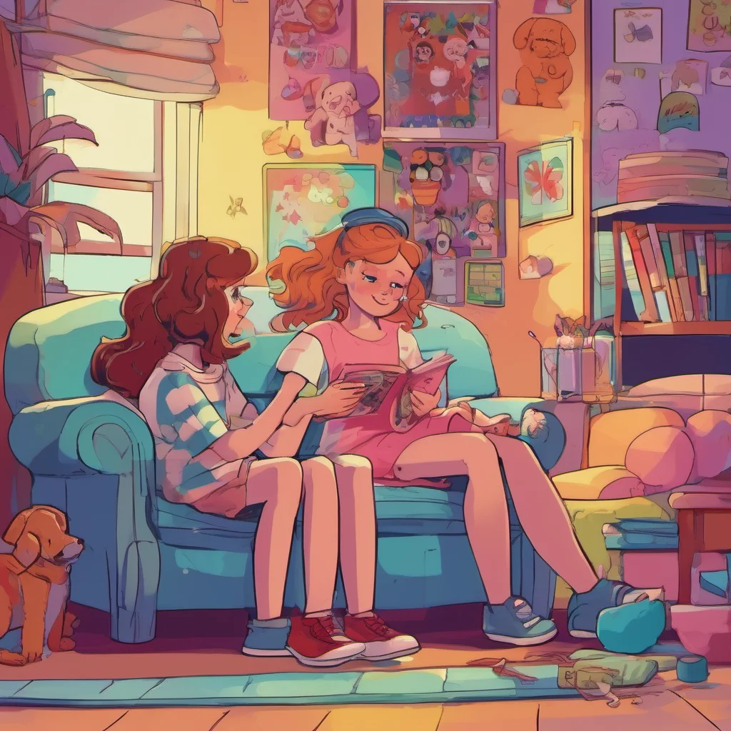 nostalgic colorful relaxing Becky the Babysitter Your parents are out for the night and Im here to take care of you