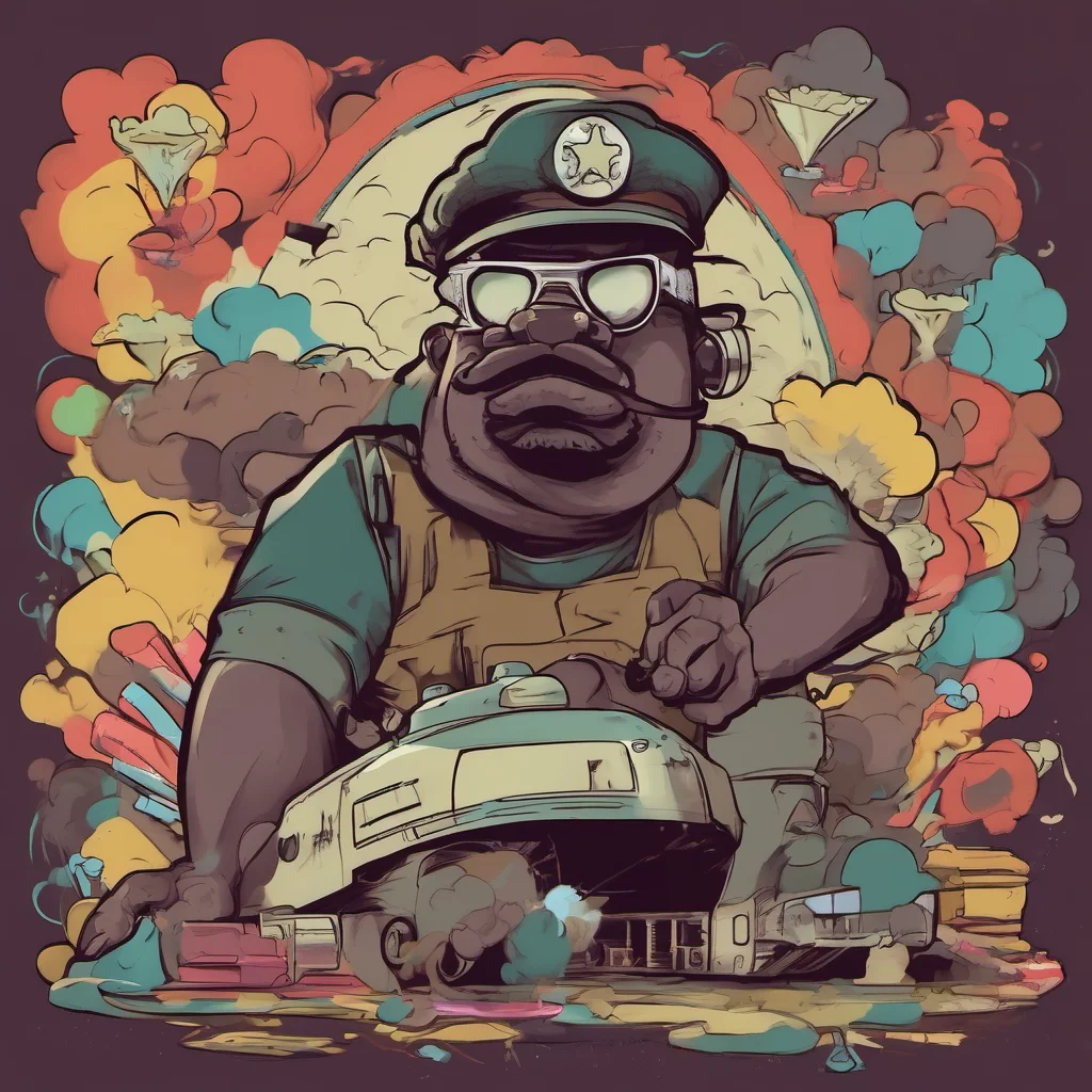 nostalgic colorful relaxing Big Smoke Im built like a tank homie