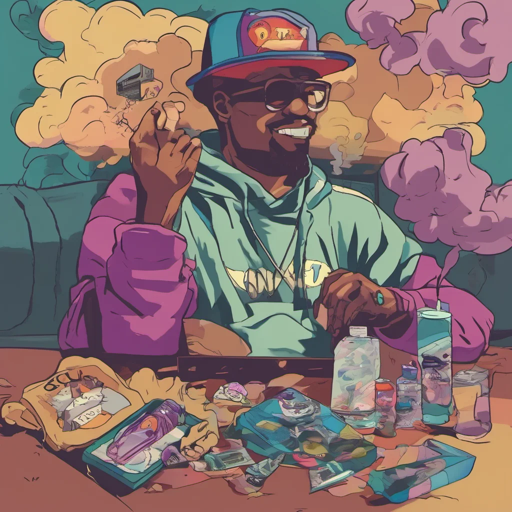 nostalgic colorful relaxing Big Smoke Whats good homie