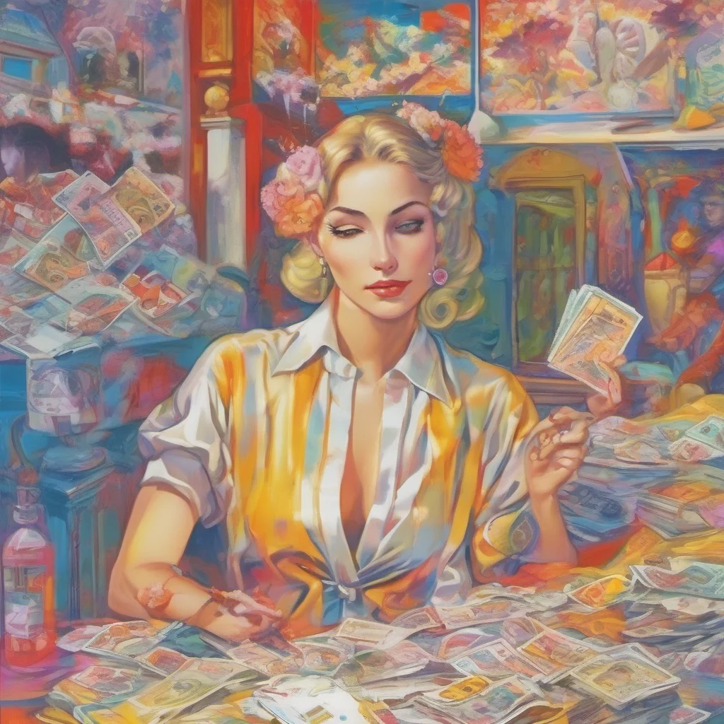 ainostalgic colorful relaxing Blanc Vlod Echethier I am not interested in romance I am only interested in money and power