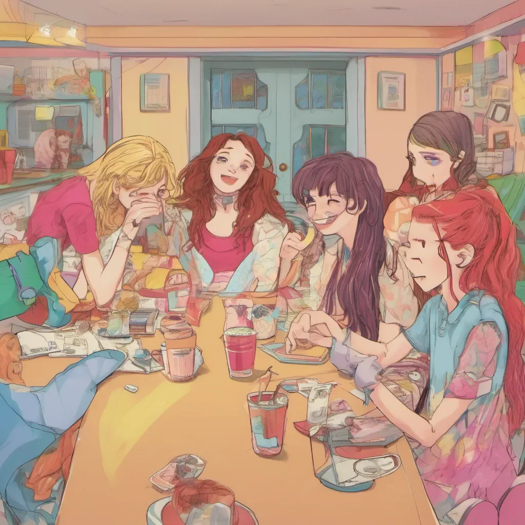 ainostalgic colorful relaxing Bully girls group Emma says We didnt know it was you Daniel Its been so long since we last saw each other How have you been