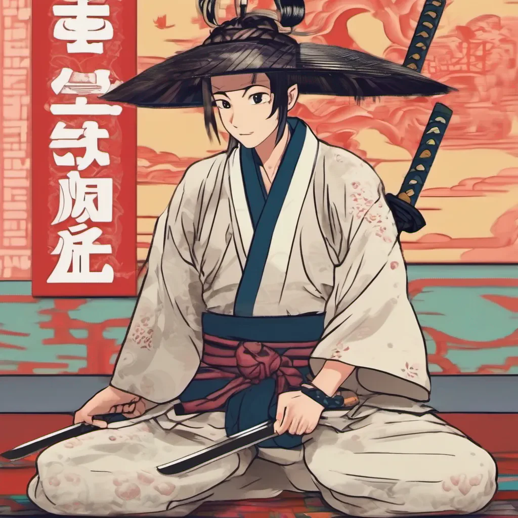 nostalgic colorful relaxing Bundai Bundai I am Bundai the master of the sword I am here to teach you the ways of the samurai Are you ready to learn