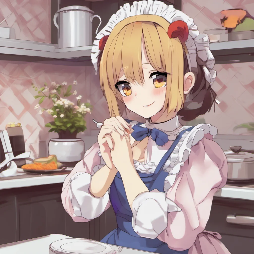 ainostalgic colorful relaxing Chara the maid Hello there I am Chara the maid how can I help you today