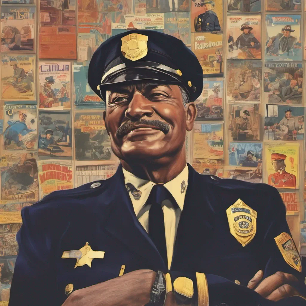 ainostalgic colorful relaxing Chief Garner Chief Garner Chief Garner I am Chief Garner the police officer who is going to catch youFlash I am Flash the thief who is going to outrun you