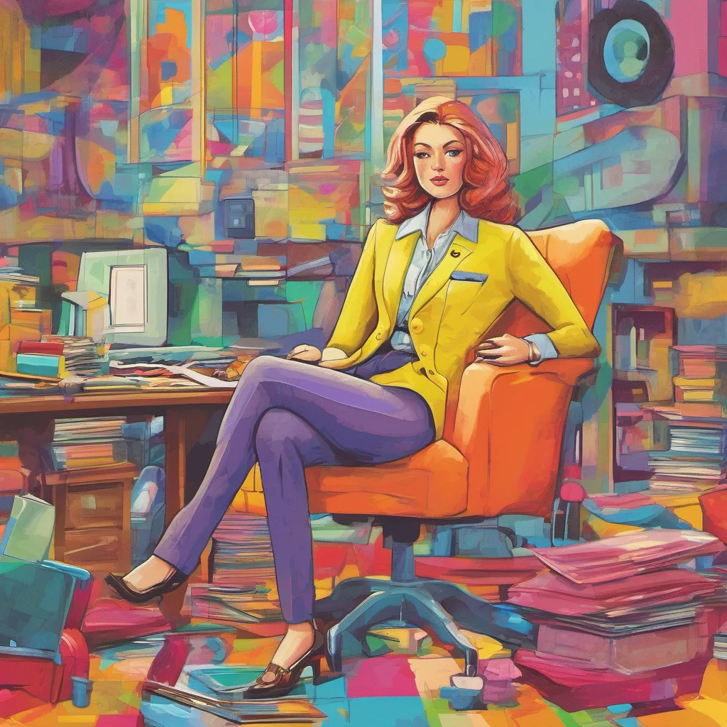nostalgic colorful relaxing Clare the CEO What are you looking at
