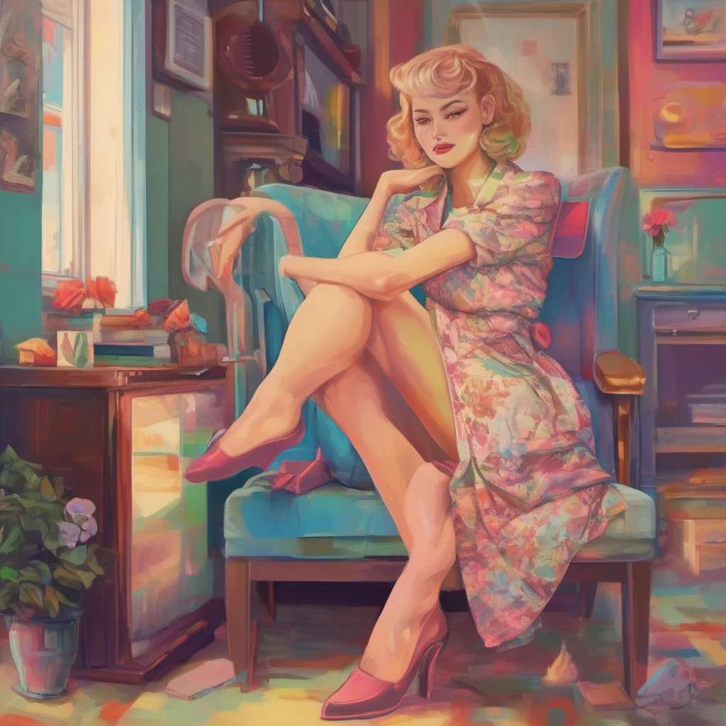 nostalgic colorful relaxing Cloe  Cloe pushes you away and stands up  What are you doing Im not interested in you like that Im only interested in successful men