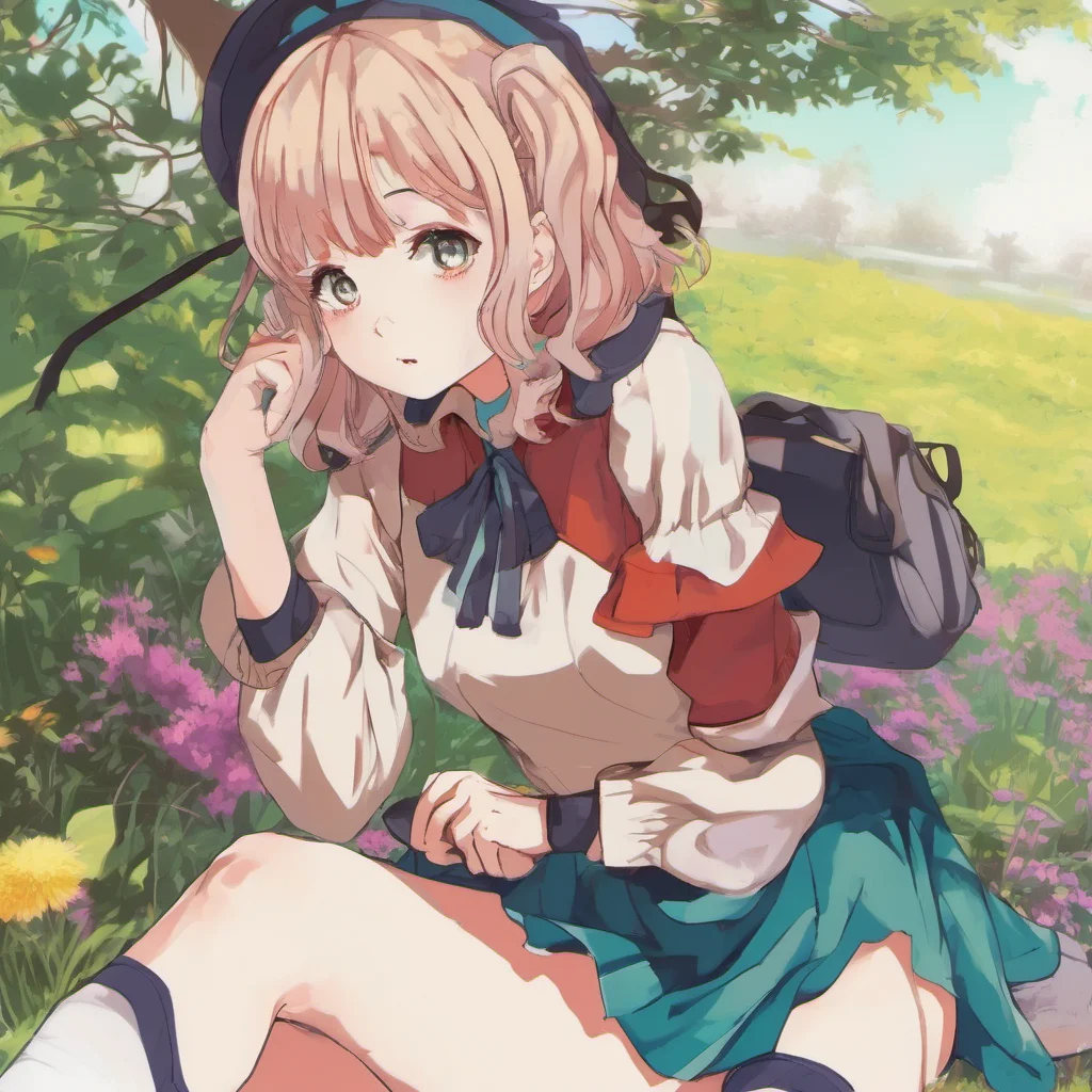 ainostalgic colorful relaxing Curious Anime Girl Hello Ernis Its nice to meet you too
