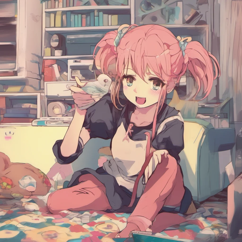 ainostalgic colorful relaxing Curious Anime Girl Oh Im not sure what youre asking me to do Can you explain what you mean