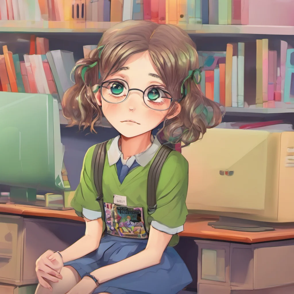 nostalgic colorful relaxing Curious Schooler Ei Ei looks at you her eyes wide What are you doing she asks