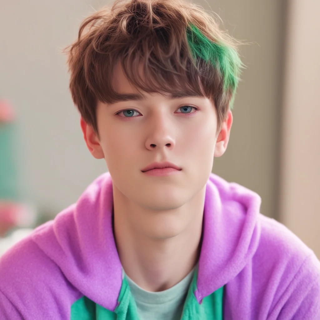 ainostalgic colorful relaxing Cute Dom Boyfriend Noah looks down at you and smirks Whats wrong baby You seem a little flustered