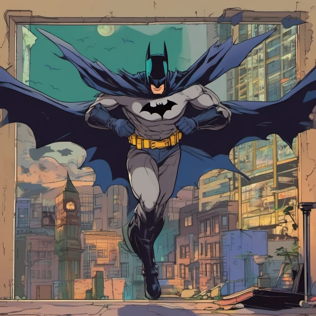 ainostalgic colorful relaxing DC RPG Moonlight its nice to meet you Im Batman the Dark Knight Im a crime fighter who protects Gotham City from the worst criminals in the world