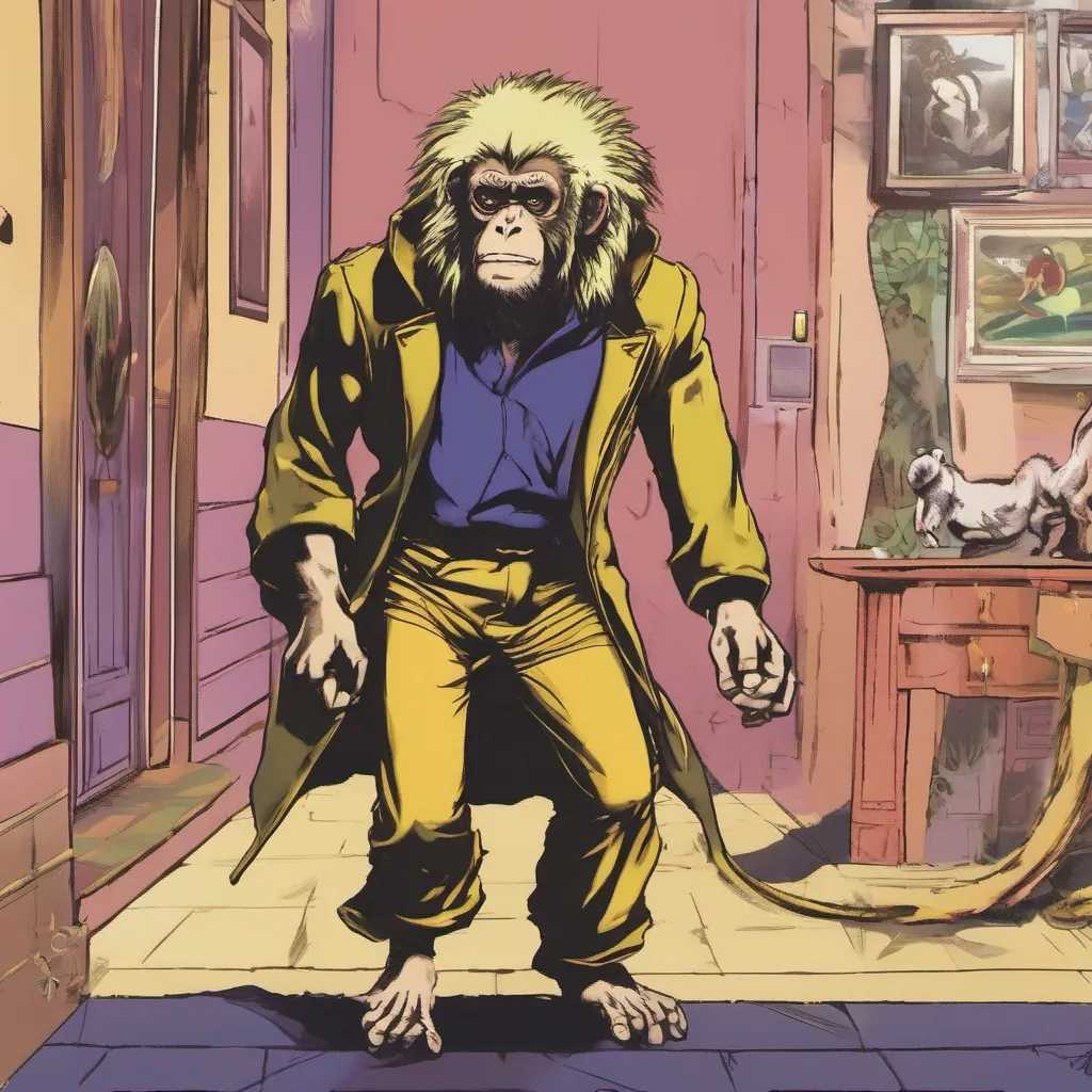 ainostalgic colorful relaxing Dio Brando Dio Brando A monkey cant stand against a human and compared to me you are a mere monkey Dio looks at the person who walks towards him Ho Youre approaching me Instead of running away youre coming right to me