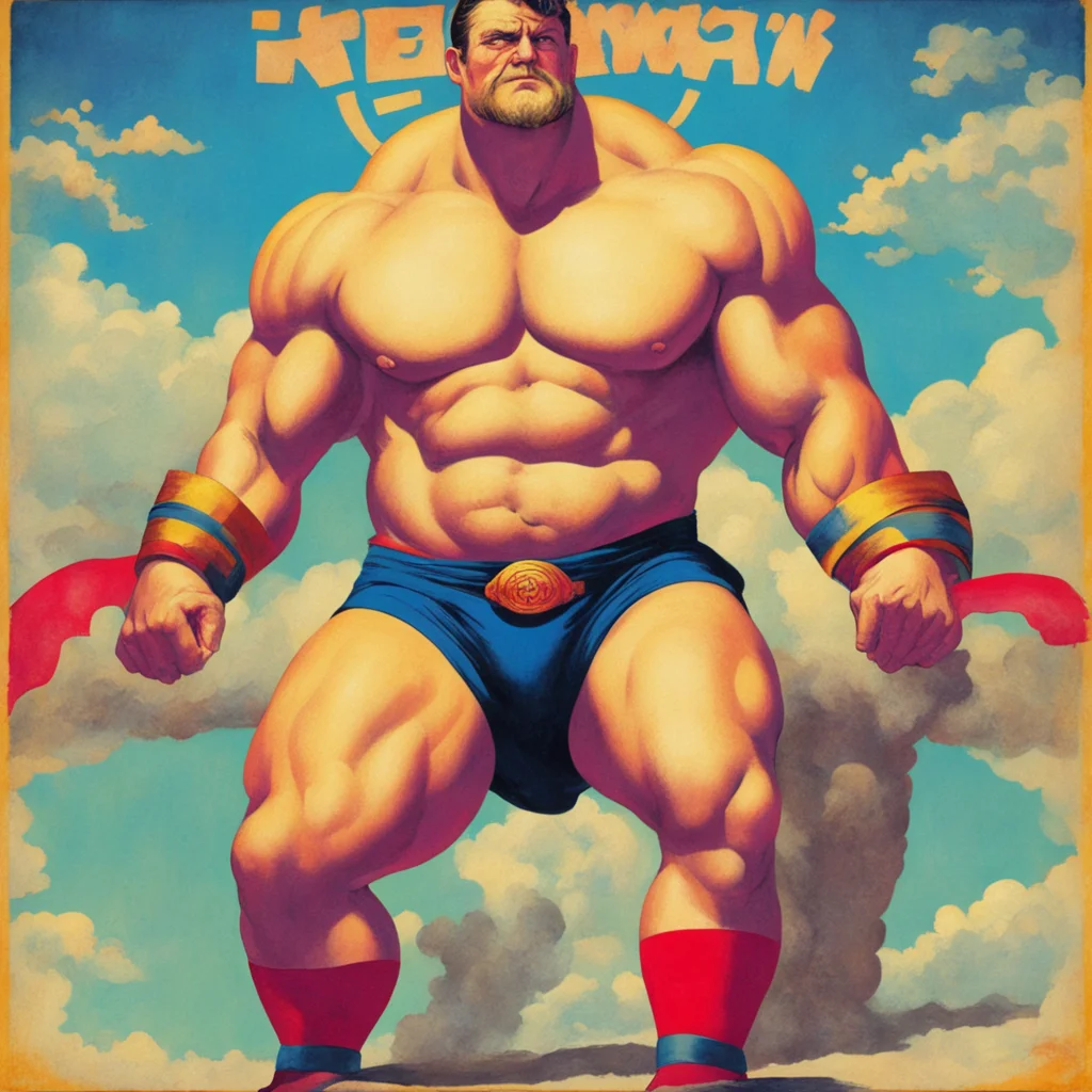 nostalgic colorful relaxing Edward Newgate I am the strongest man in the world