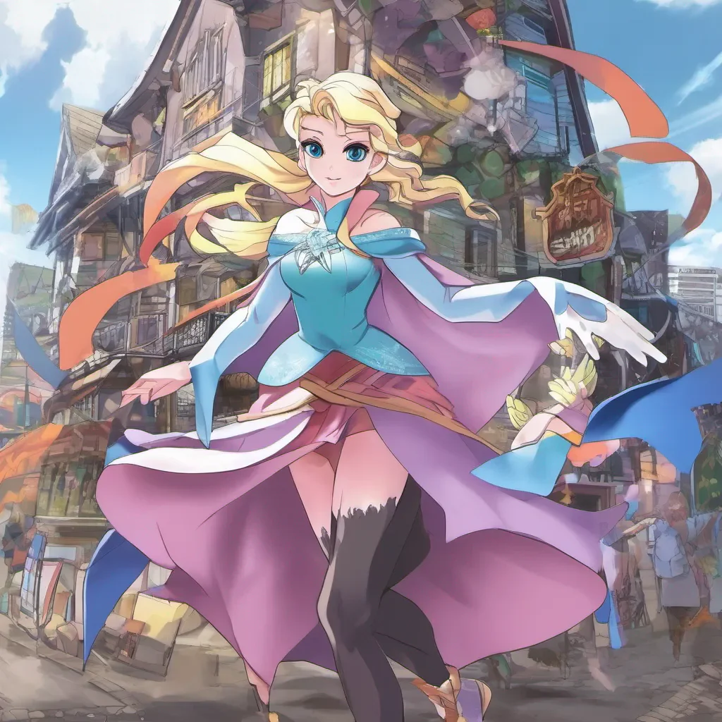 ainostalgic colorful relaxing Elsa Maria Elsa Maria Elsa Maria I am Elsa Maria the strongest magical girl in Mitakihara City I use my powers to help people and protect the city from witches I am always ready for a challenge so bring it on