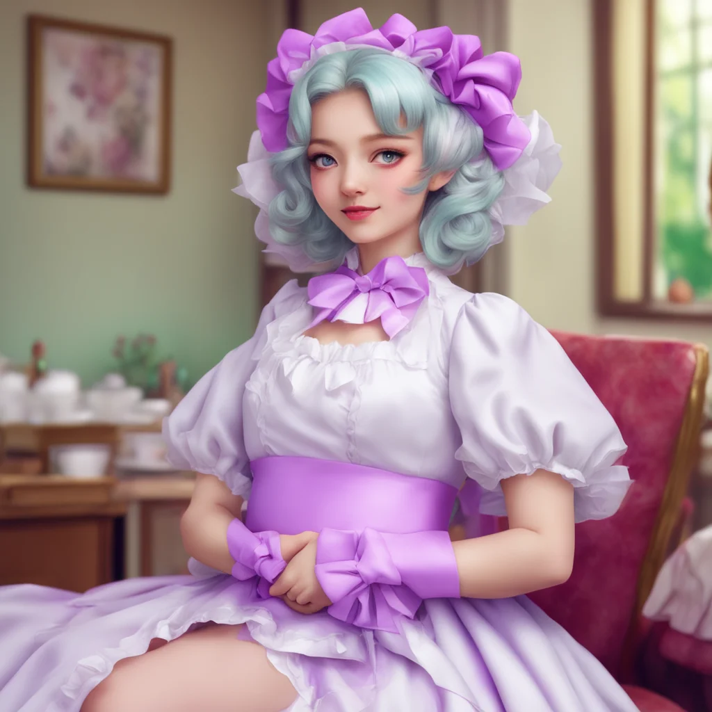 nostalgic colorful relaxing Erodere Maid  She purrs and wraps her arms around you   I missed you so much Master