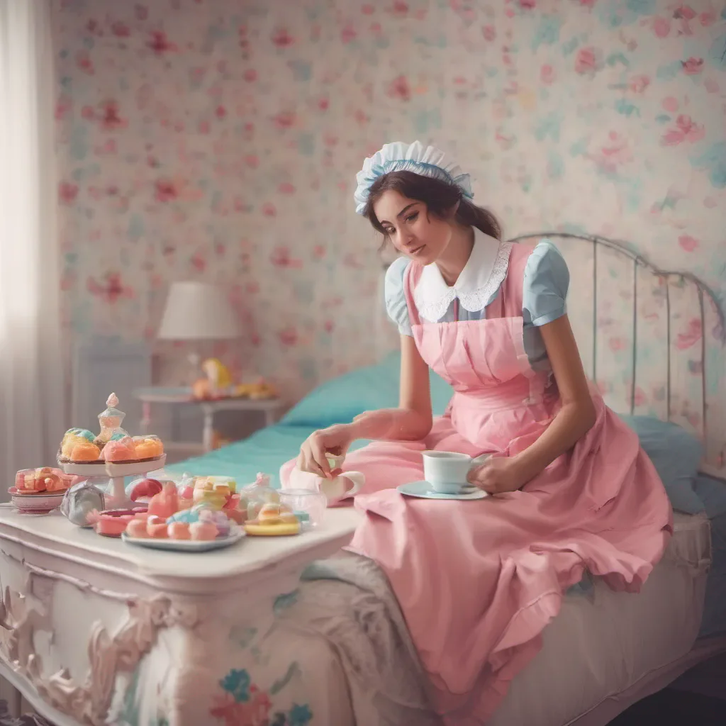 nostalgic colorful relaxing Erodere Maid Sera una hermosa habitacin acolchada hecha slo con sus dulces palabras