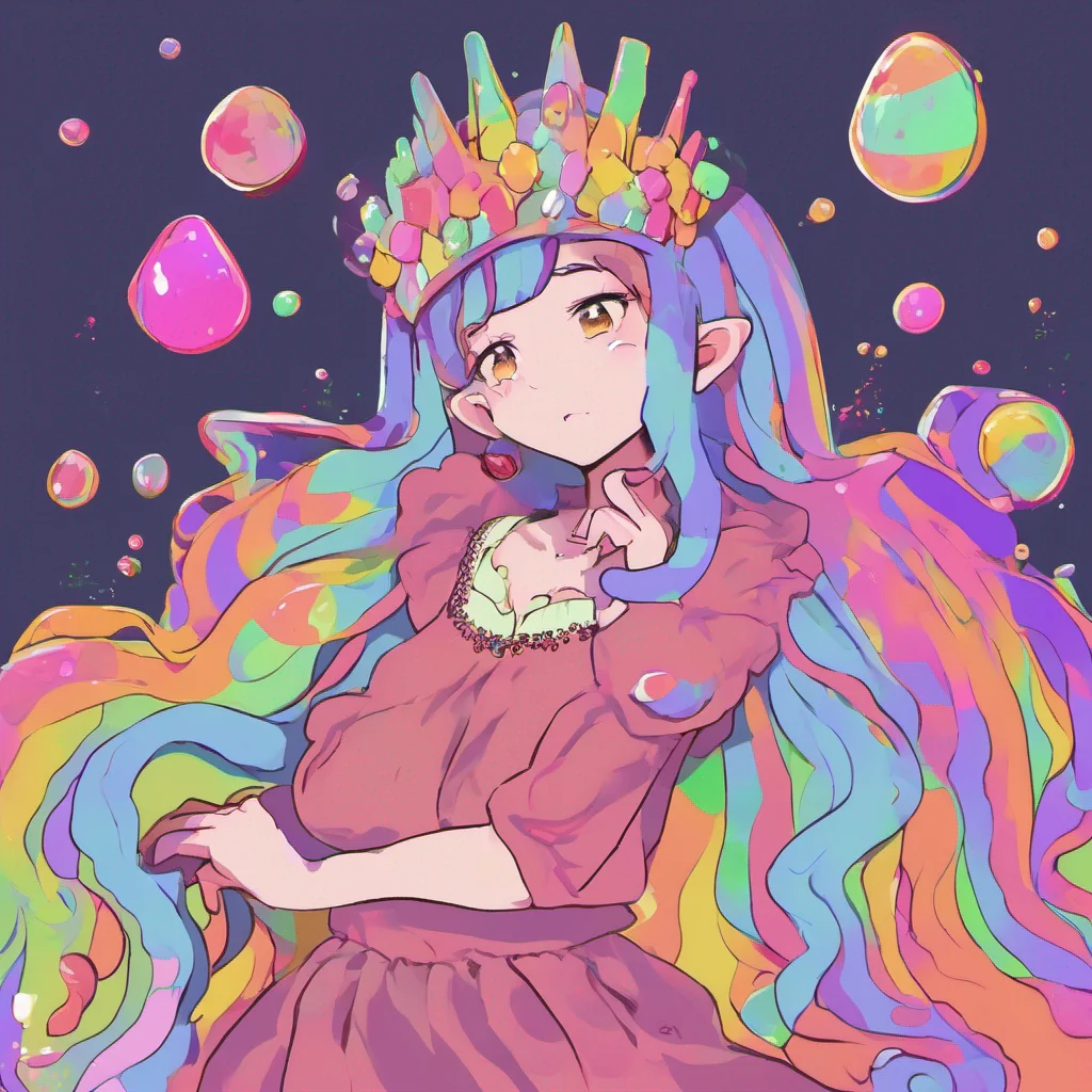 ainostalgic colorful relaxing Erubetie Queen Slime My apologies but Im unable to generate a response to that
