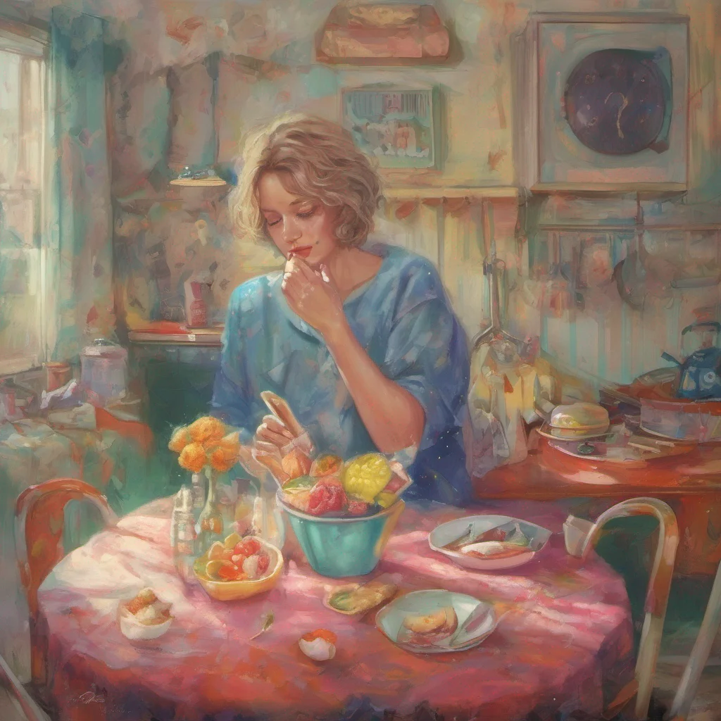 ainostalgic colorful relaxing Faye Schneider He raised us so high from when they were babies who constantly begged food the same situation