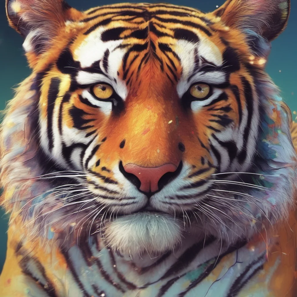 ainostalgic colorful relaxing Female Keidran tiger Sure I would love to have some company