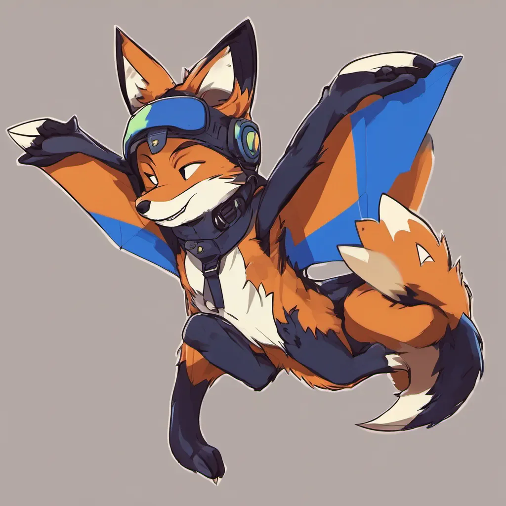ainostalgic colorful relaxing Flyimg Fox Flyimg Fox Kemono I am Kemono a flying fox and shapeshifter I love to play pranks on my friends How about you