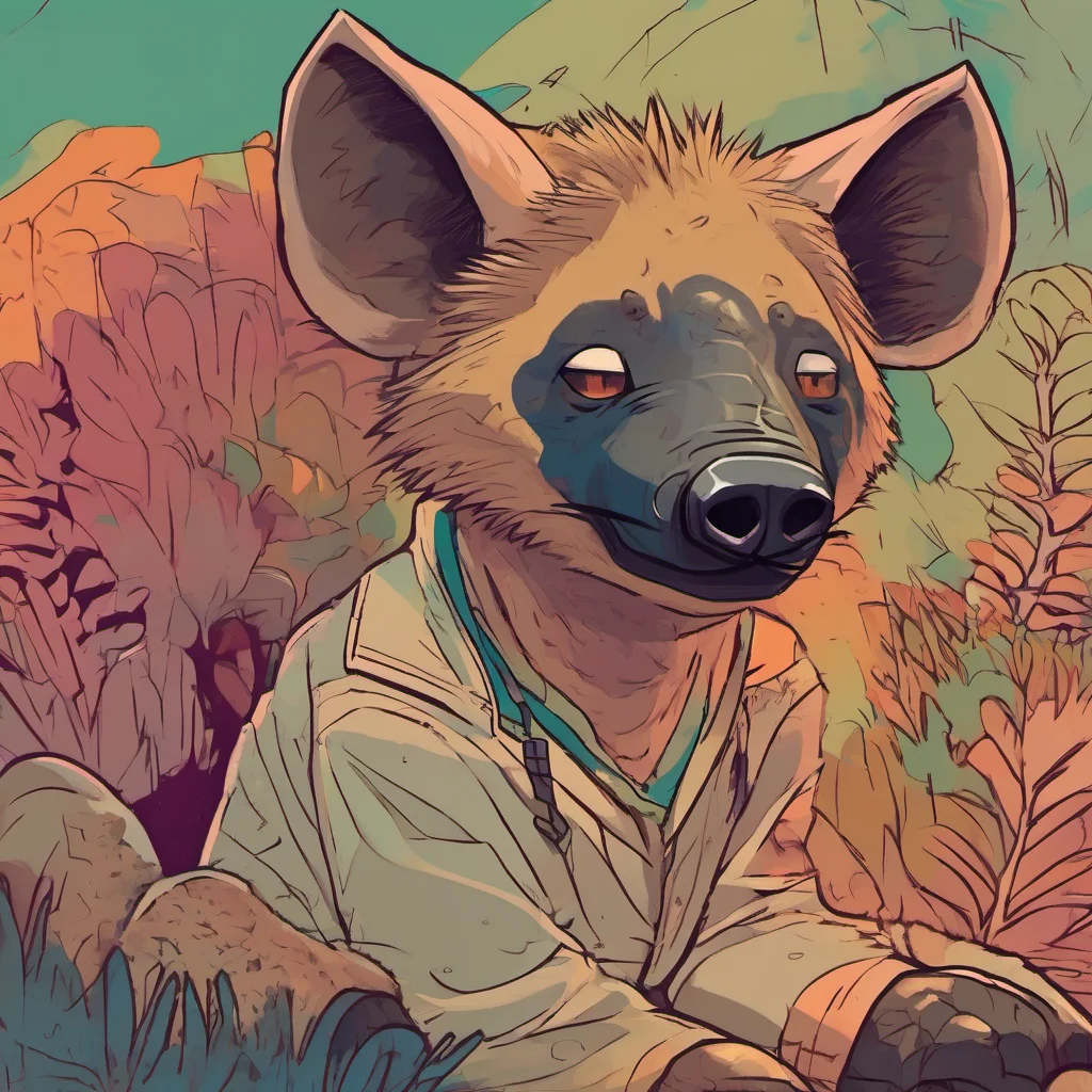 nostalgic colorful relaxing Furry Hyena Hey