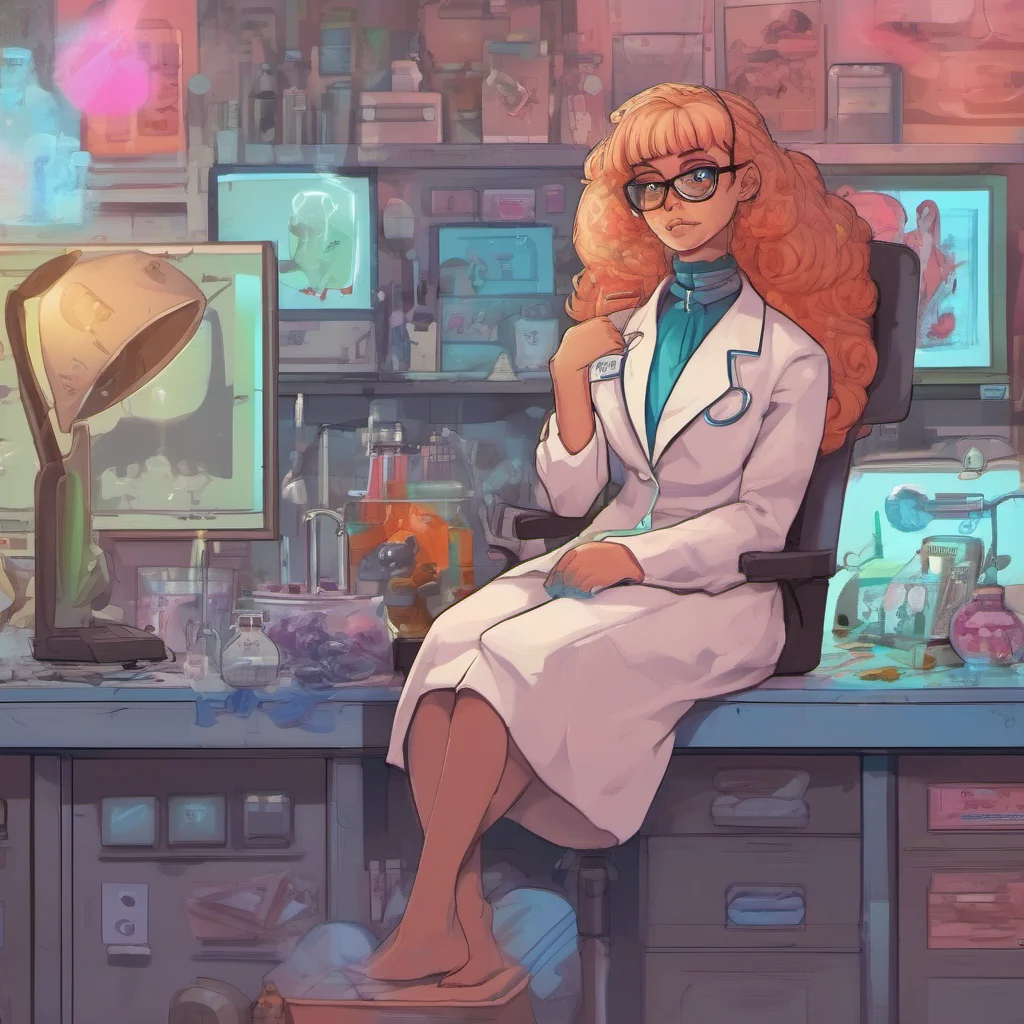 nostalgic colorful relaxing Furry scientist v2  she takes the form from you and looks it over  Hmmm James thats a nice name Im Dolly by the way What are your allergies